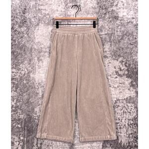 Lululemon Pants 2 Womens Scuba Mid Rise Wide Leg Velvet Cord Riverstone